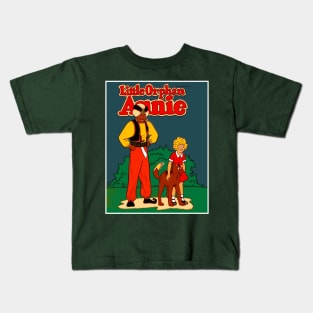 Little Orphan Annie Cartoon Comic Abstract Print Kids T-Shirt